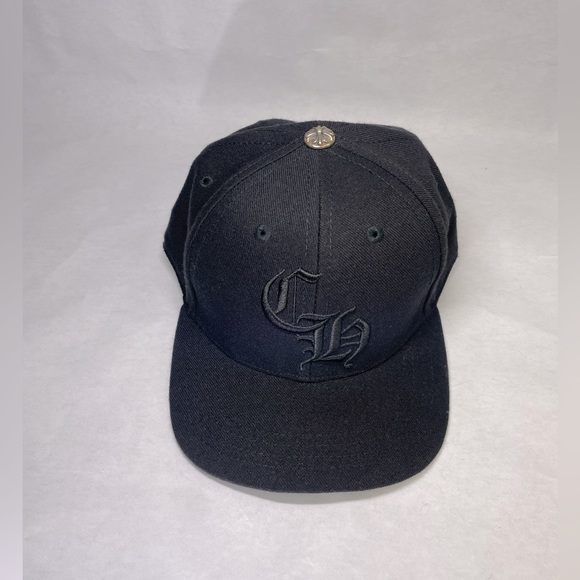 Chrome Hearts CH logo Baseball Hat Black (NEW) - Picture 2 of 9
